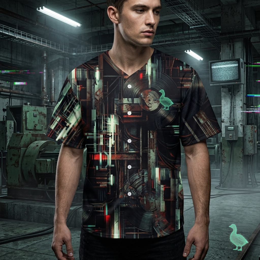 CBG Studio | Digital Decay Aesthetics Baseball Jersey | SPECIMEN