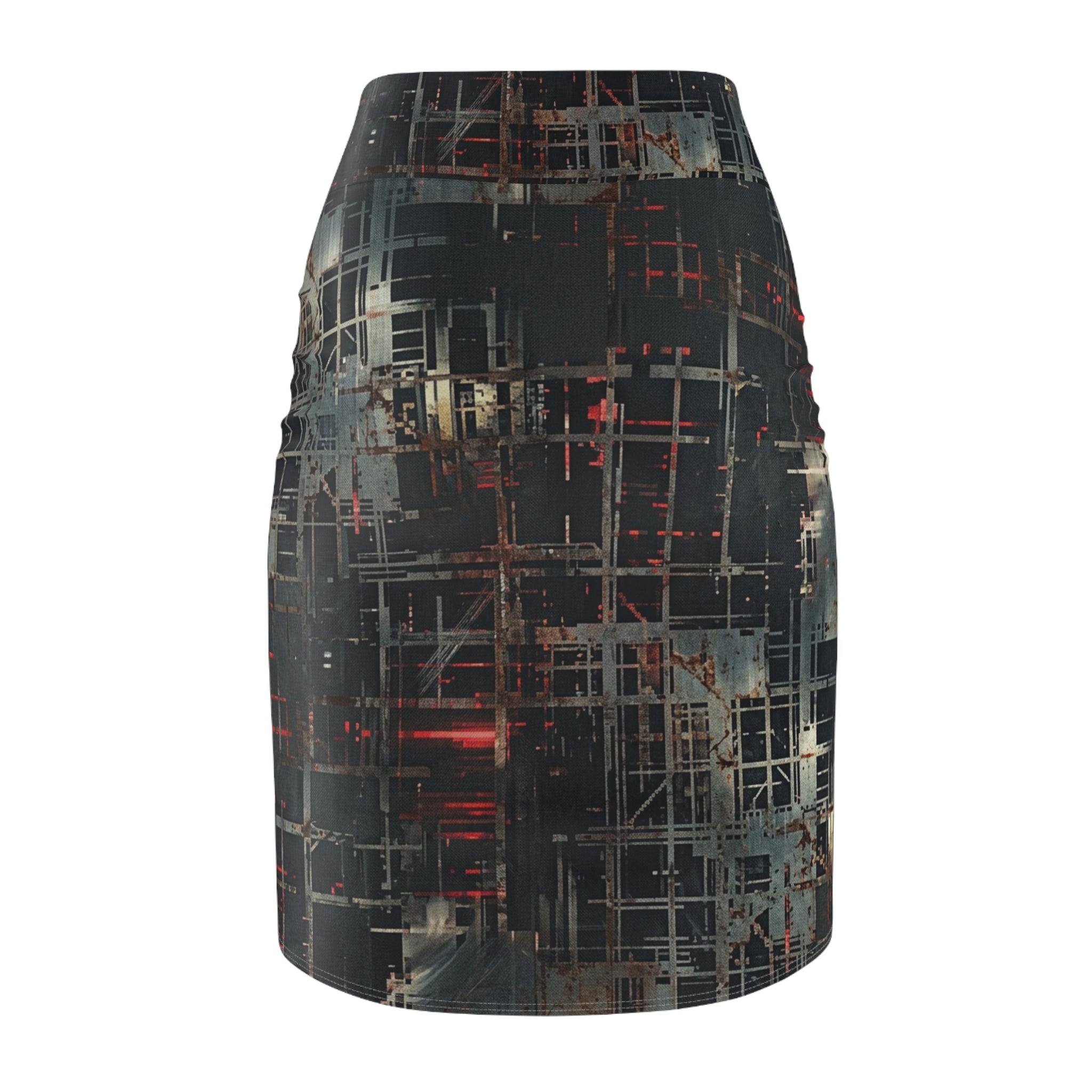 CBG Studio | REMIX [Fracture Grid x Digital Decay] Pencil Skirt | SPECIMEN: 6a0f3aca76a738b4c2045356