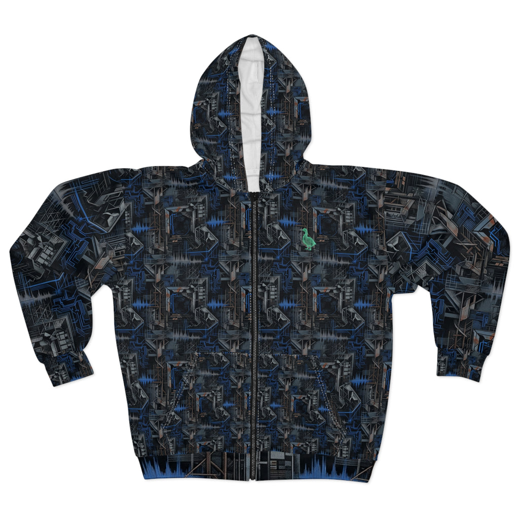 CBG Studio | REMIX [Digital Decay 2 x Tunnel Resonance] Zip Hoodie | SPECIMEN: 69e31e2660de9654d10438c6
