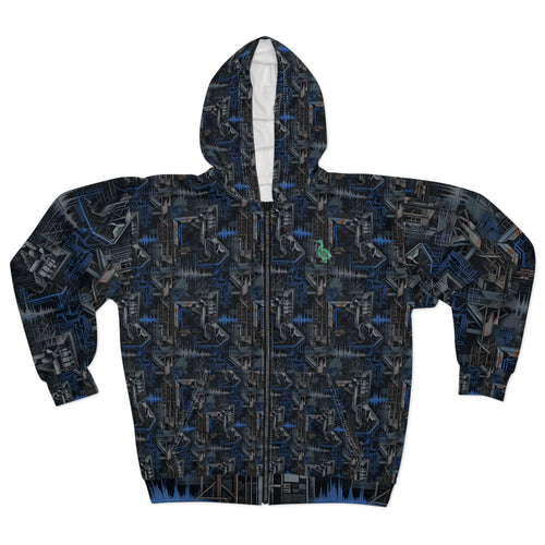 CBG Studio | REMIX [Digital Decay 2 x Tunnel Resonance] Zip Hoodie | SPECIMEN: 69e31e2660de9654d10438c6