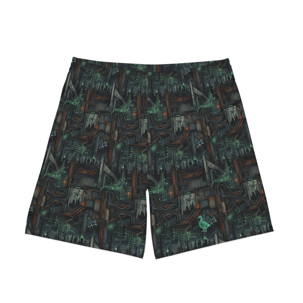 CBG Studio | REMIX [Industrial Requiem x System Lockdown] Elastic Beach Shorts | SPECIMEN: 69ea5ece2d632596ac0d37bb