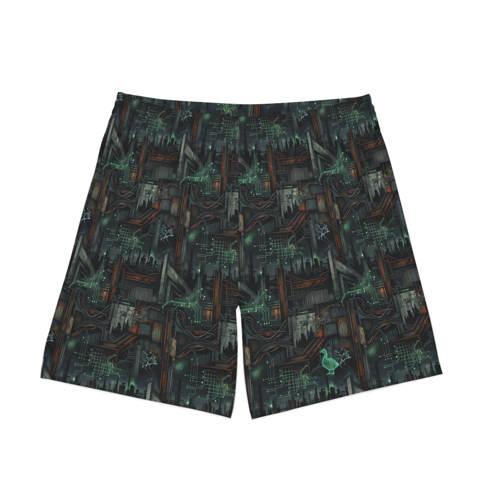 CBG Studio | REMIX [Industrial Requiem x System Lockdown] Elastic Beach Shorts | SPECIMEN: 69ea5ece2d632596ac0d37bb