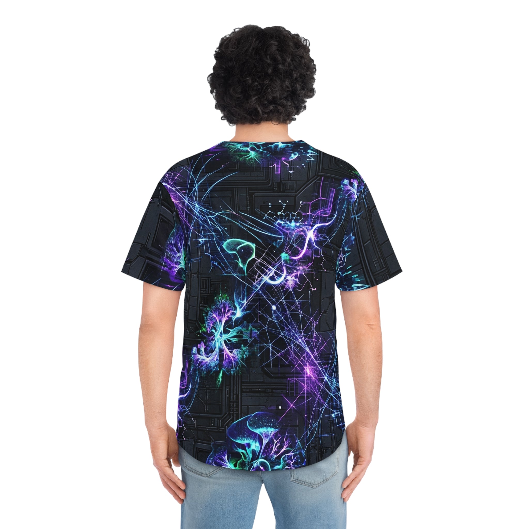 CBG Studio | REMIX [Sub-Atomic Bloom x Digital Requiem] Baseball Jersey | SPECIMEN: 69e83a3ed26f434d4d0799c0