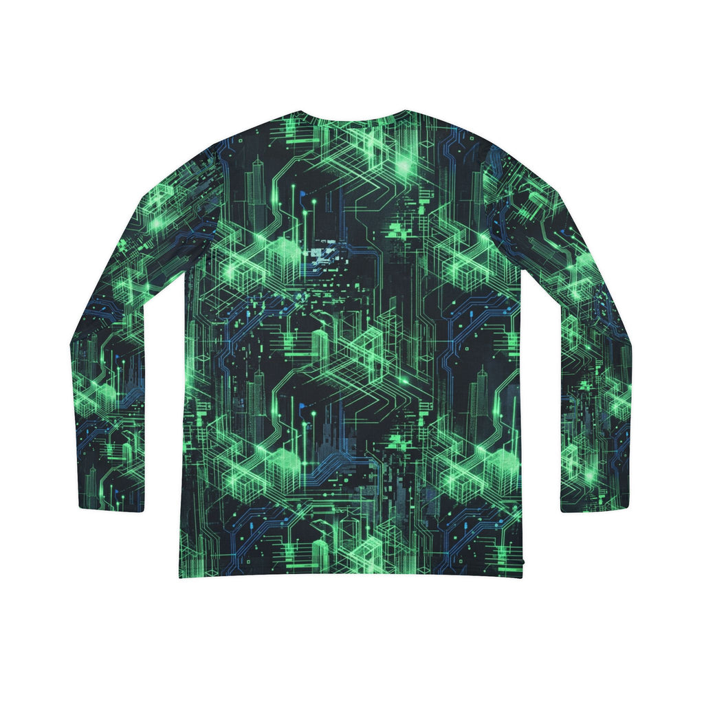 CBG Studio | Ghost Wire Aesthetics Long Sleeve V-neck Shirt | SPECIMEN: 69f507e1e27149c0590af8bc