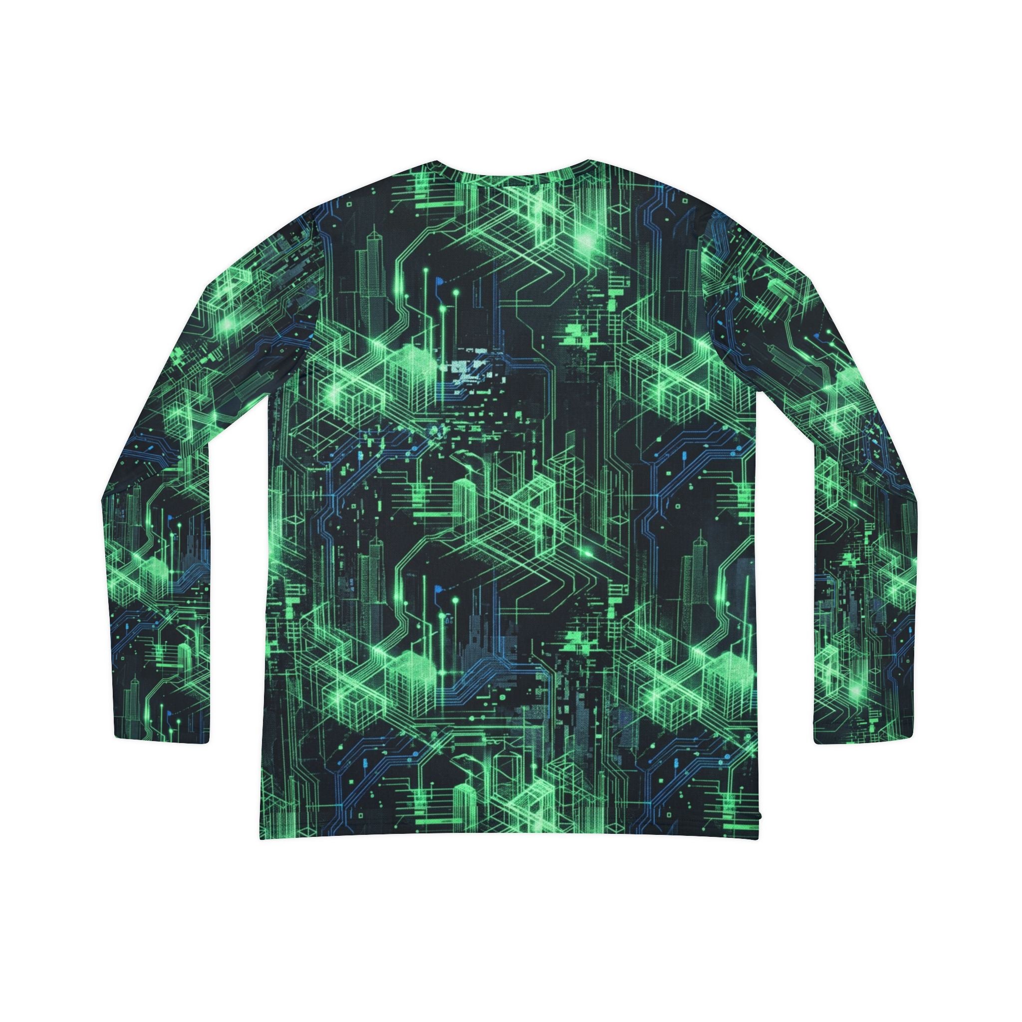 CBG Studio | Ghost Wire Aesthetics Long Sleeve V-neck Shirt | SPECIMEN: 69f507e1e27149c0590af8bc