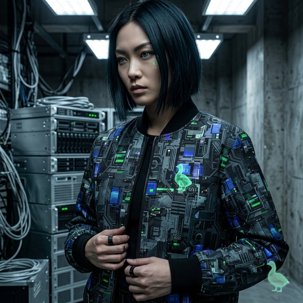 CBG Studio | Machine Protocol Aesthetics Bomber Jacket | SPECIMEN: 69f19f1a1b06c60a1d0c3b0b