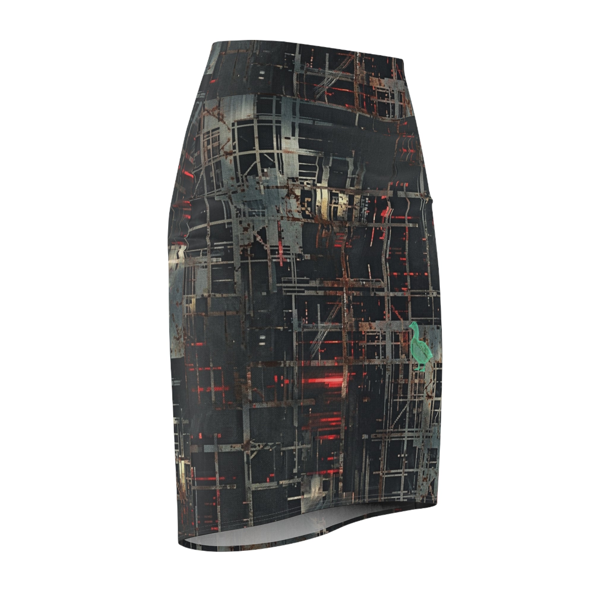 CBG Studio | REMIX [Fracture Grid x Digital Decay] Pencil Skirt | SPECIMEN: 6a0f3aca76a738b4c2045356