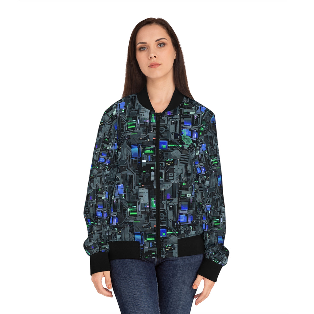 CBG Studio | Machine Protocol Aesthetics Bomber Jacket | SPECIMEN: 69f19f1a1b06c60a1d0c3b0b