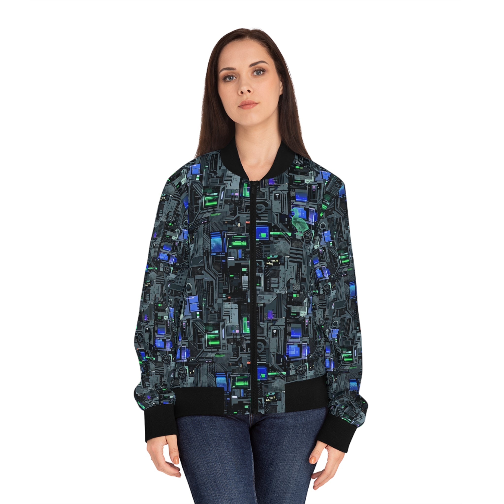 CBG Studio | Machine Protocol Aesthetics Bomber Jacket | SPECIMEN: 69f19f1a1b06c60a1d0c3b0b