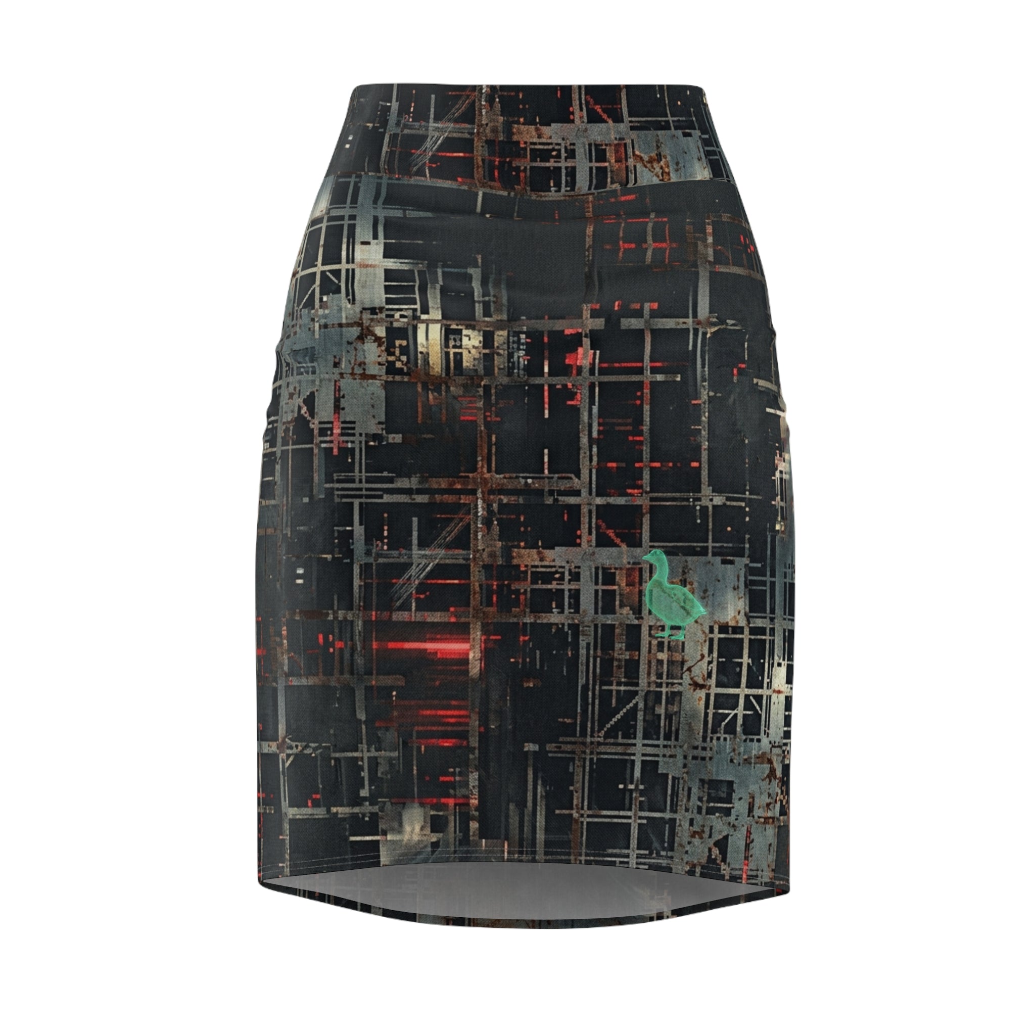 CBG Studio | REMIX [Fracture Grid x Digital Decay] Pencil Skirt | SPECIMEN: 6a0f3aca76a738b4c2045356