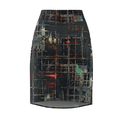 CBG Studio | REMIX [Fracture Grid x Digital Decay] Pencil Skirt | SPECIMEN: 6a0f3aca76a738b4c2045356