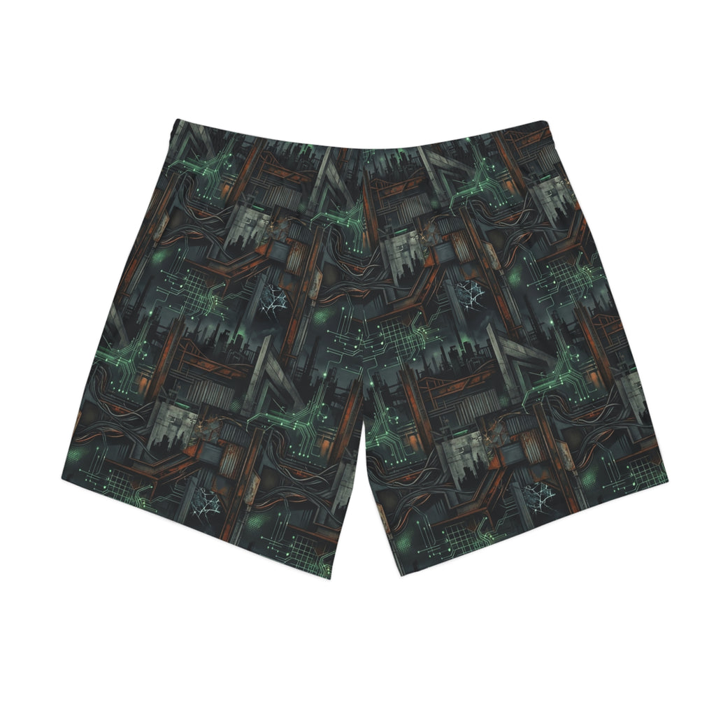 CBG Studio | REMIX [Industrial Requiem x System Lockdown] Elastic Beach Shorts | SPECIMEN: 69ea5ece2d632596ac0d37bb