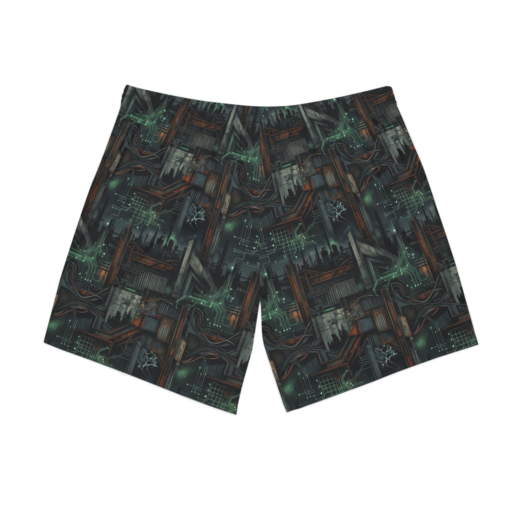 CBG Studio | REMIX [Industrial Requiem x System Lockdown] Elastic Beach Shorts | SPECIMEN: 69ea5ece2d632596ac0d37bb