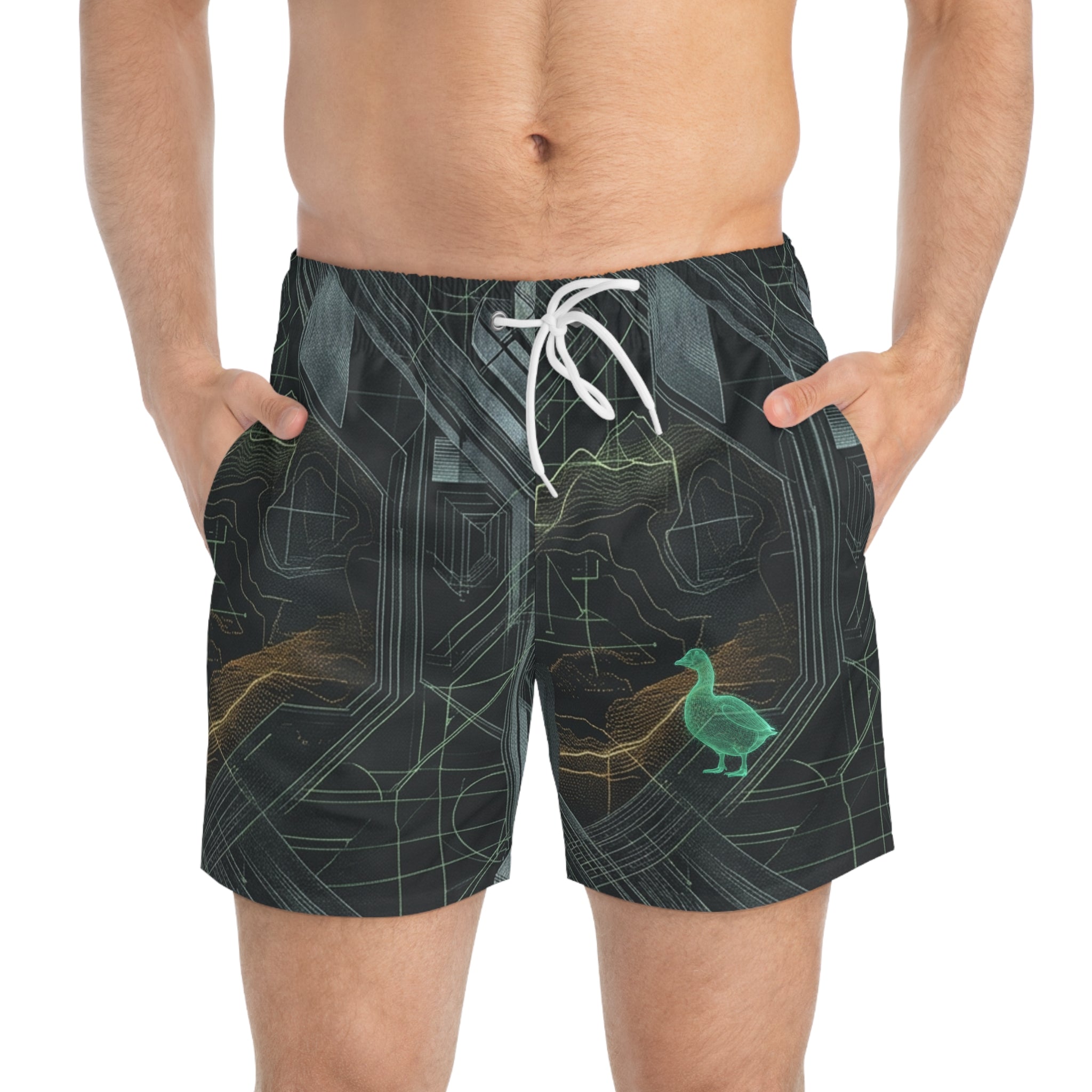 CBG Studio | REMIX [Datum Ascent x Electroloom] Swim Trunks | SPECIMEN: 69f9f842b8fafe8f9a0afee3