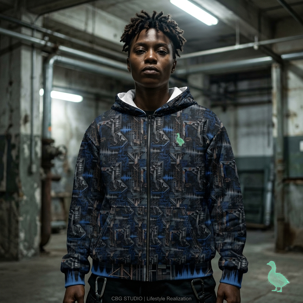 CBG Studio | REMIX [Digital Decay 2 x Tunnel Resonance] Zip Hoodie | SPECIMEN: 69e31e2660de9654d10438c6
