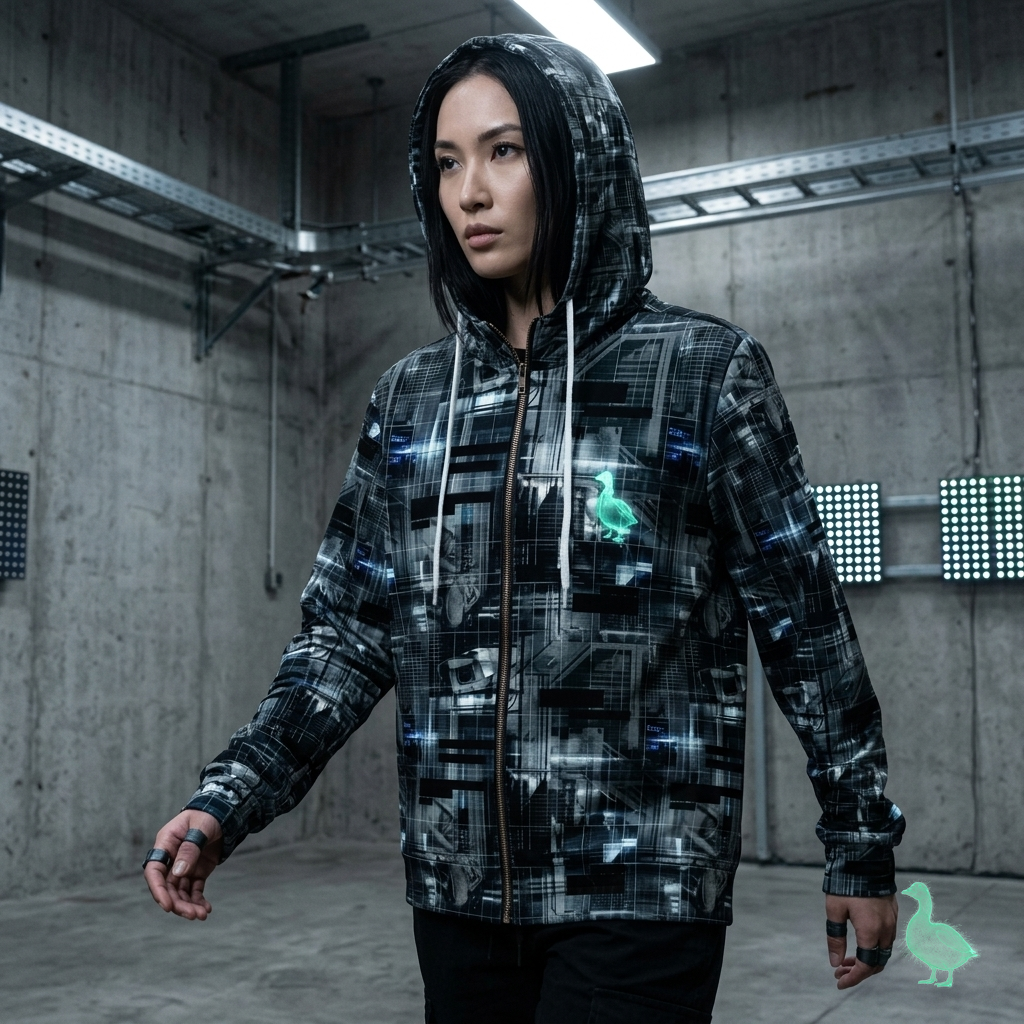 CBG Studio | REMIX [Phantom Grid x Chaya Code] Women’s Full-Zip Hoodie | SPECIMEN: 69e6b034b5ebf4d237024f94